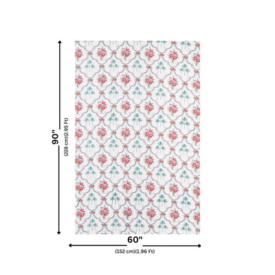 Paradise Rose Arch Block Print Single Bedsheet