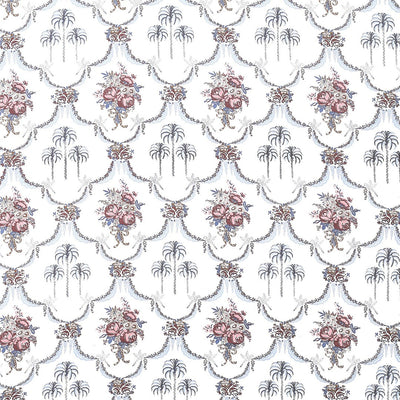 Vintage Indigo Arch Block Print Single Bedsheet