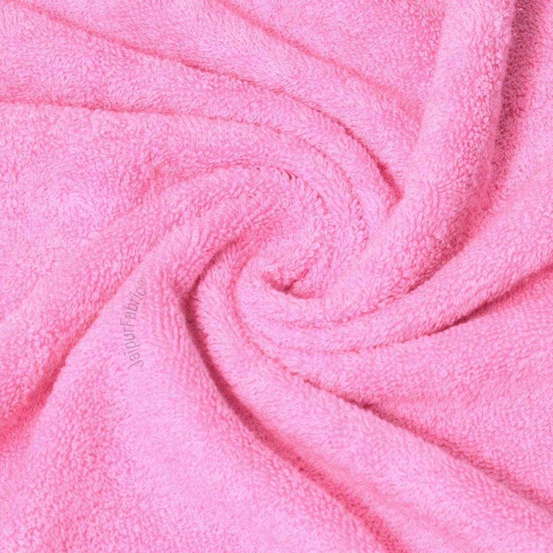 Pink Terry Cotton 500 GSM Bath Towel
