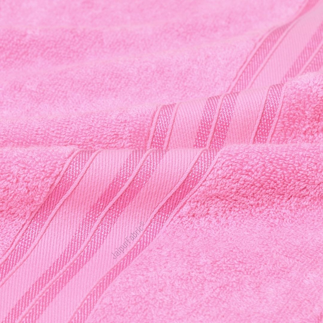 Pink Terry Cotton 500 GSM Bath Towel