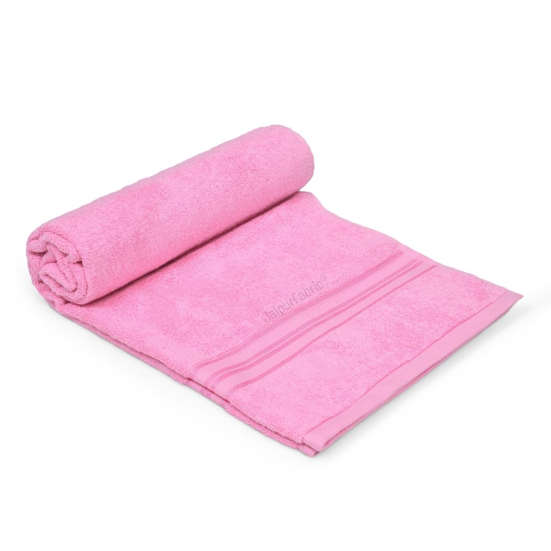 Pink Terry Cotton 500 GSM Bath Towel
