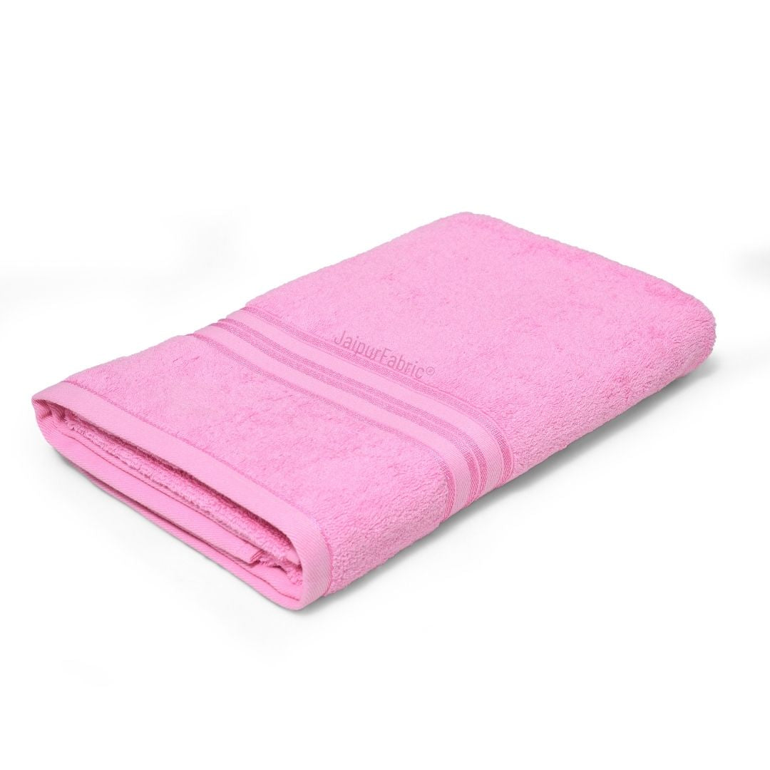 Pink Terry Cotton 500 GSM Bath Towel
