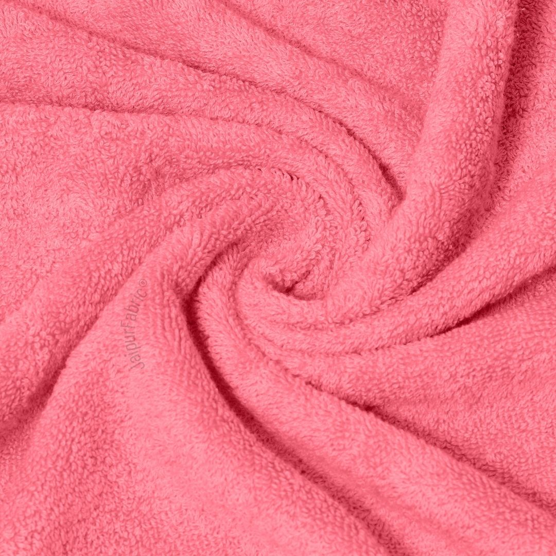 Peach Terry Cotton 500 GSM Bath Towel