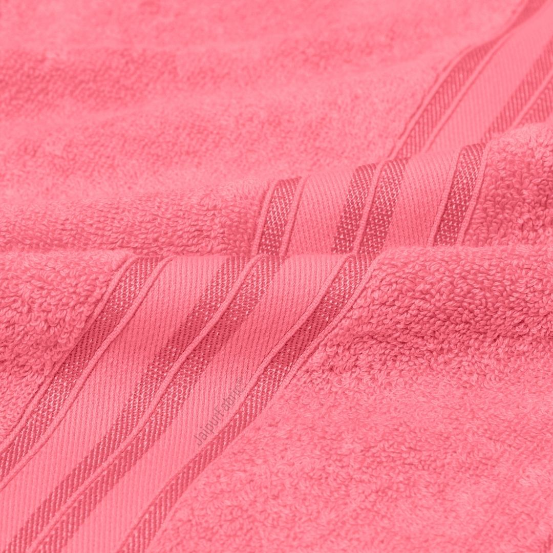Peach Terry Cotton 500 GSM Bath Towel