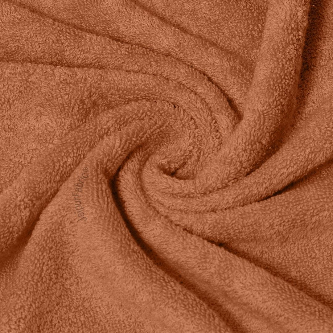 Rust Terry Cotton 500 GSM Bath Towel