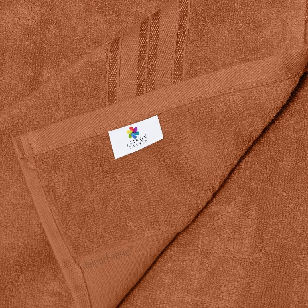 Rust Terry Cotton 500 GSM Bath Towel