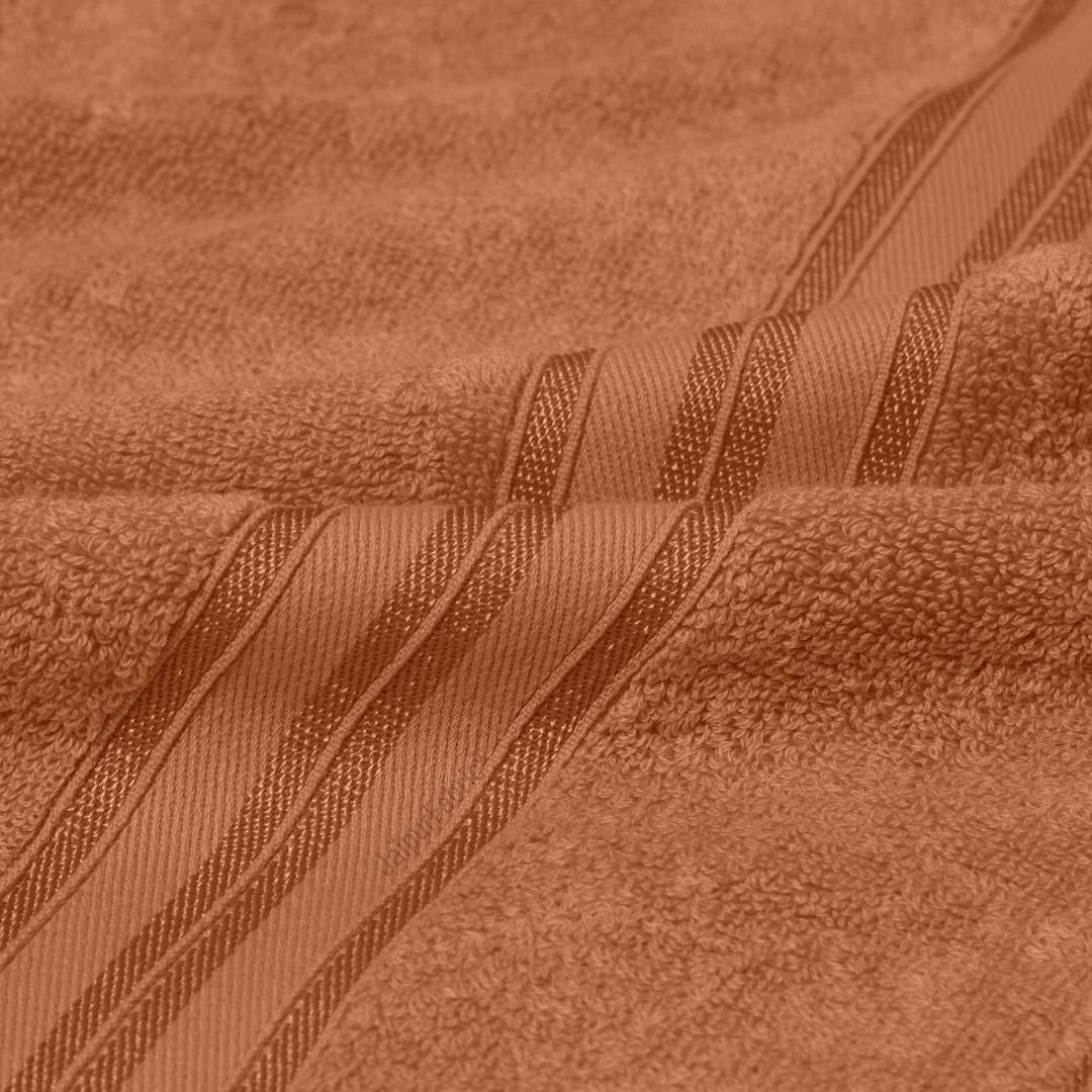 Rust Terry Cotton 500 GSM Bath Towel