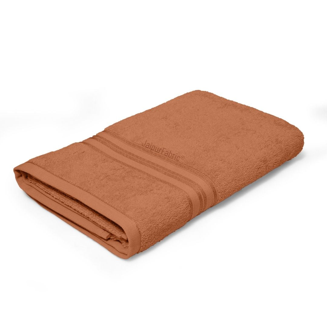 Rust Terry Cotton 500 GSM Bath Towel