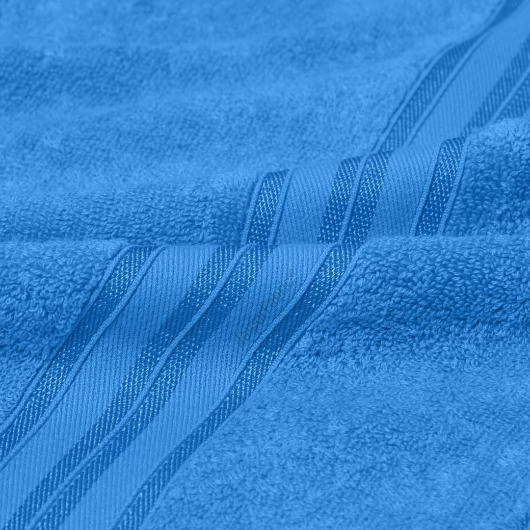 Blue Terry Cotton 500 GSM Bath Towel