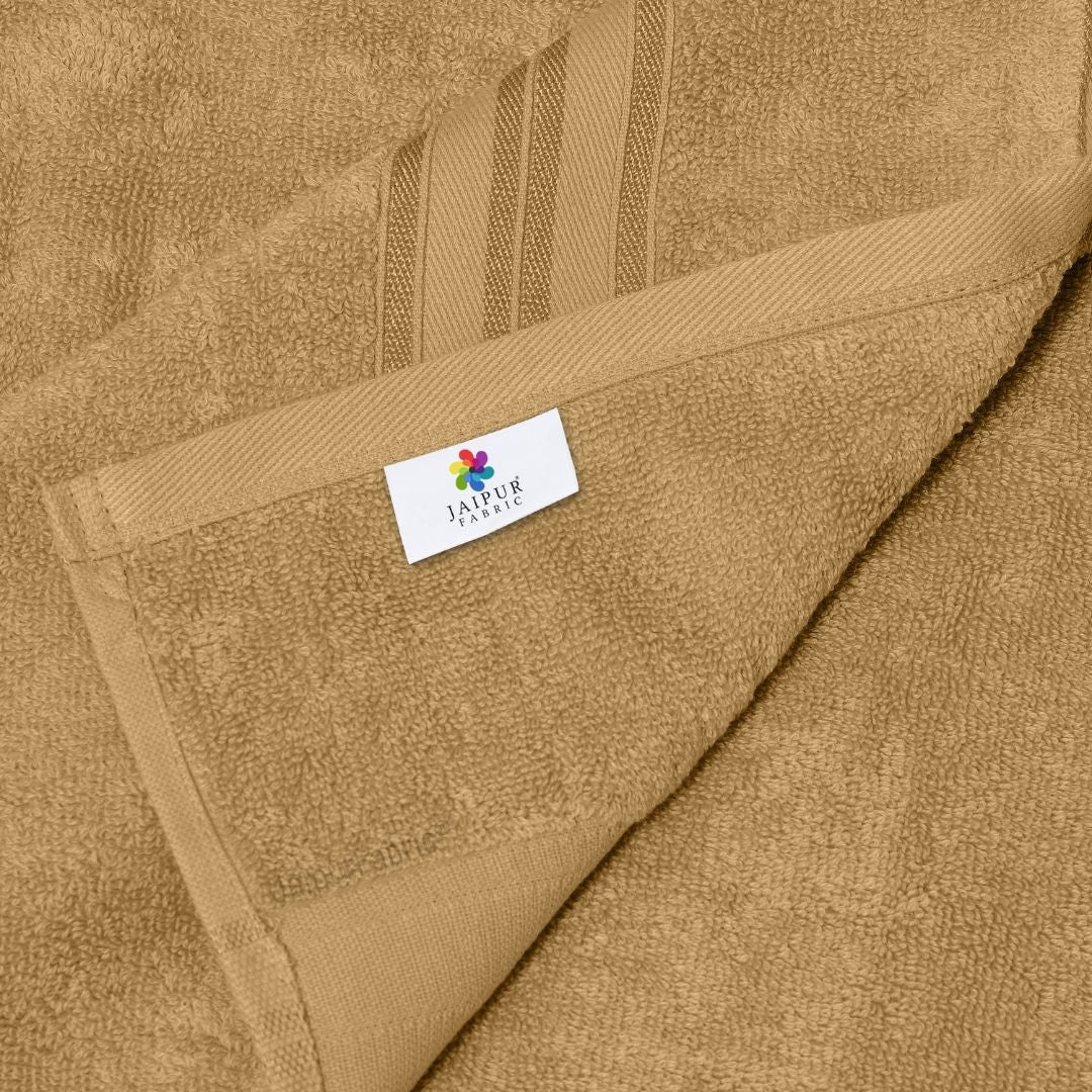 Beige Terry Cotton 500 GSM Bath Towel