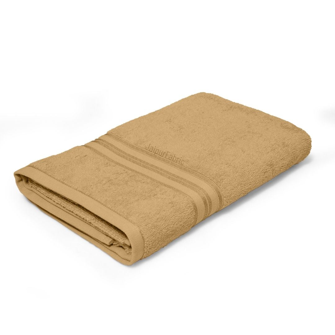 Beige Terry Cotton 500 GSM Bath Towel