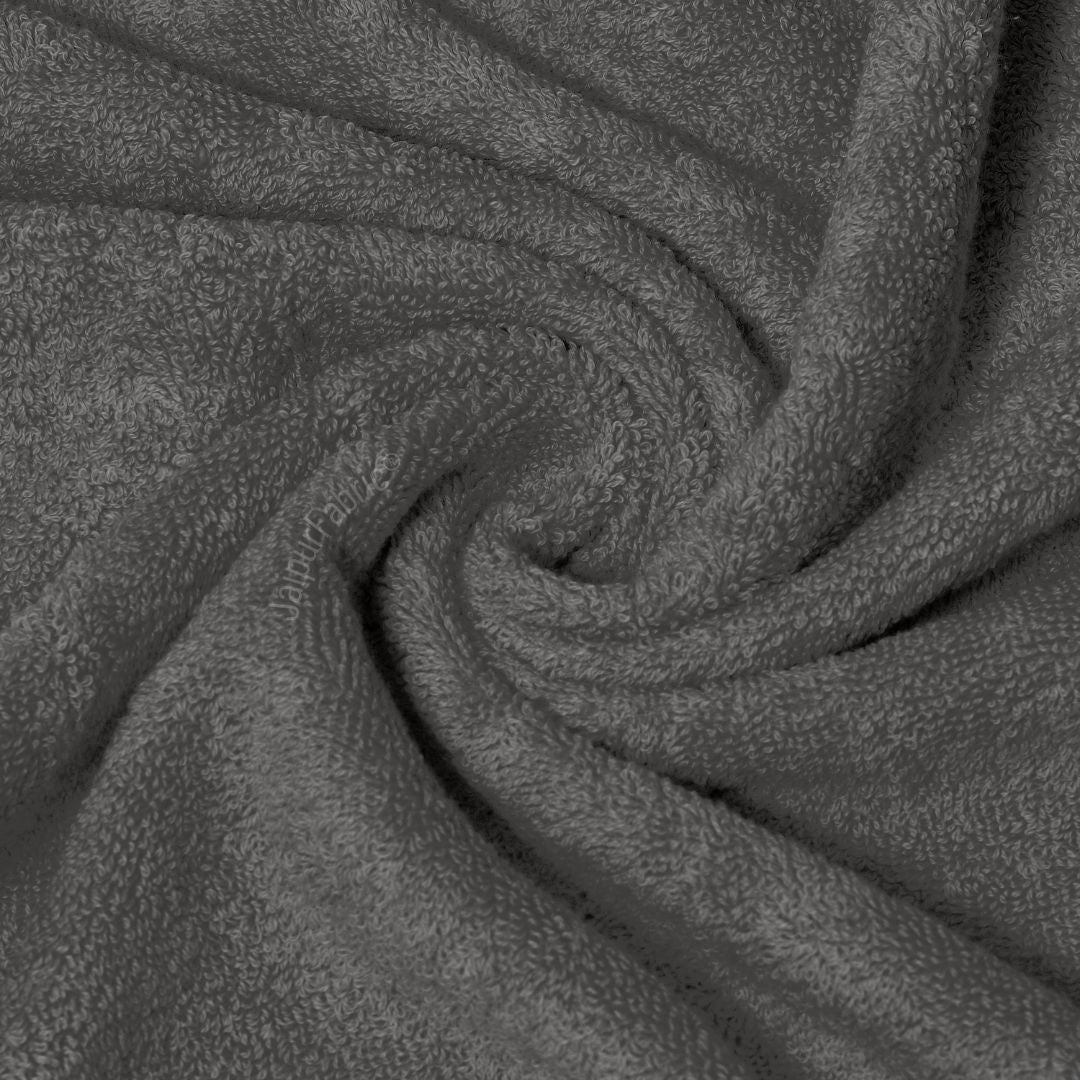Dark Grey Terry Cotton 500 GSM Bath Towel