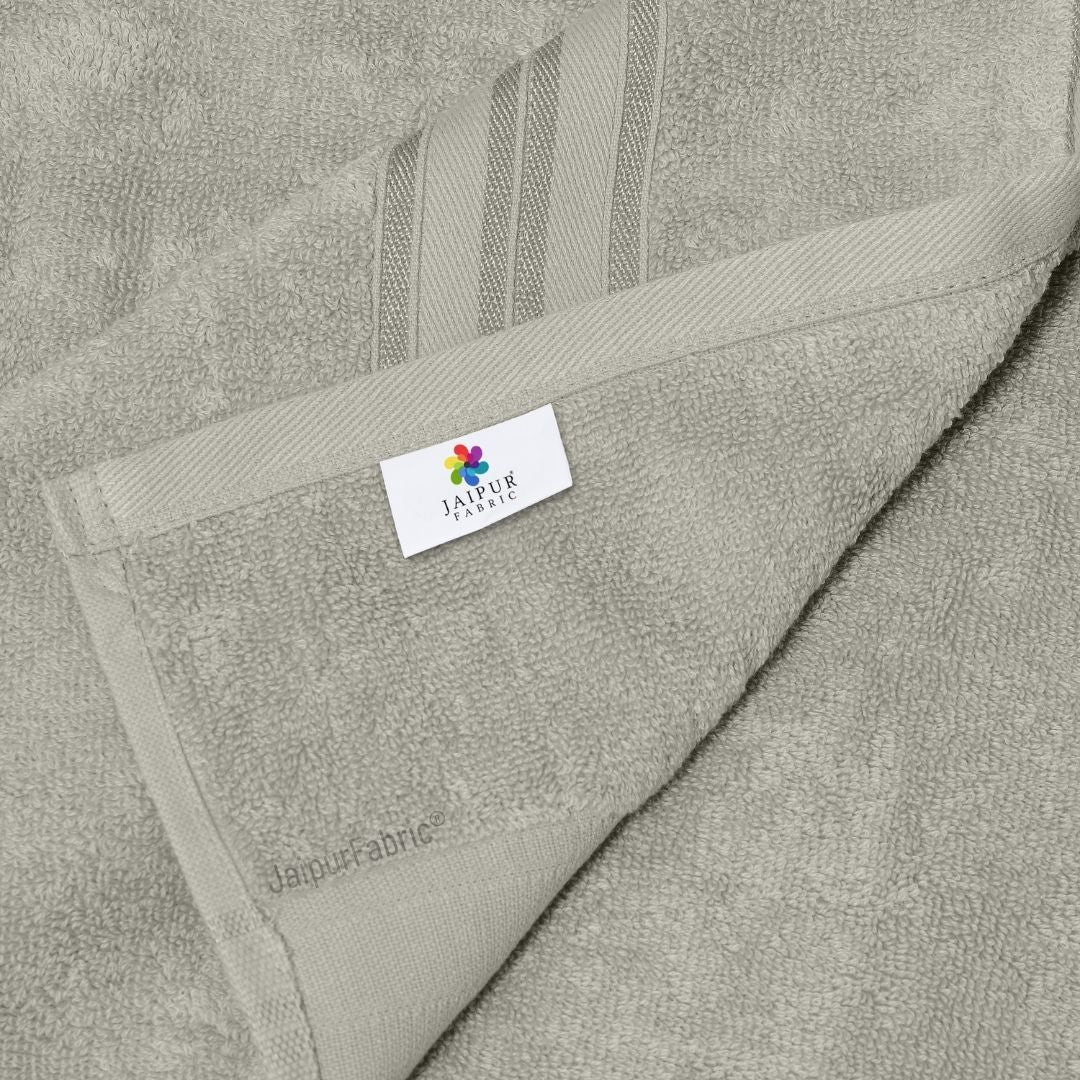 Grey Terry Cotton 500 GSM Bath Towel