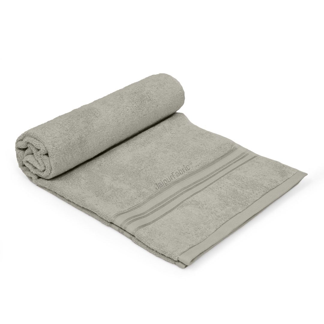 Grey Terry Cotton 500 GSM Bath Towel