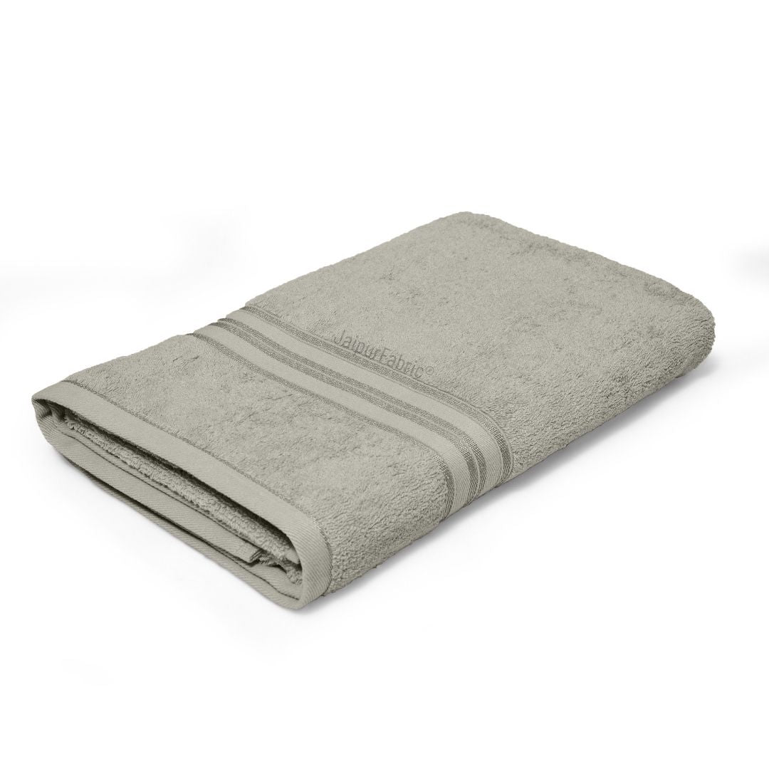 Grey Terry Cotton 500 GSM Bath Towel