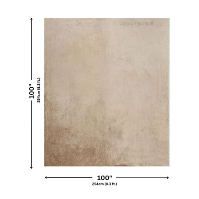 Luxurious Beige Super Soft Velvet Double Bedsheet with Matching Pillow Covers