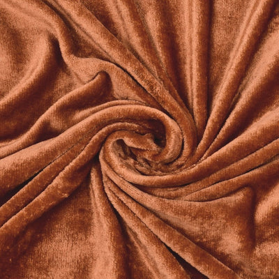 Rich Rust Super Soft Velvet Double Bedsheet with Matching Pillow Covers