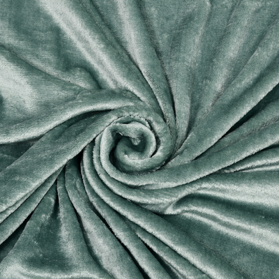 Serene Dark Green Super Soft Velvet Double Bedsheet with Matching Pillow Covers