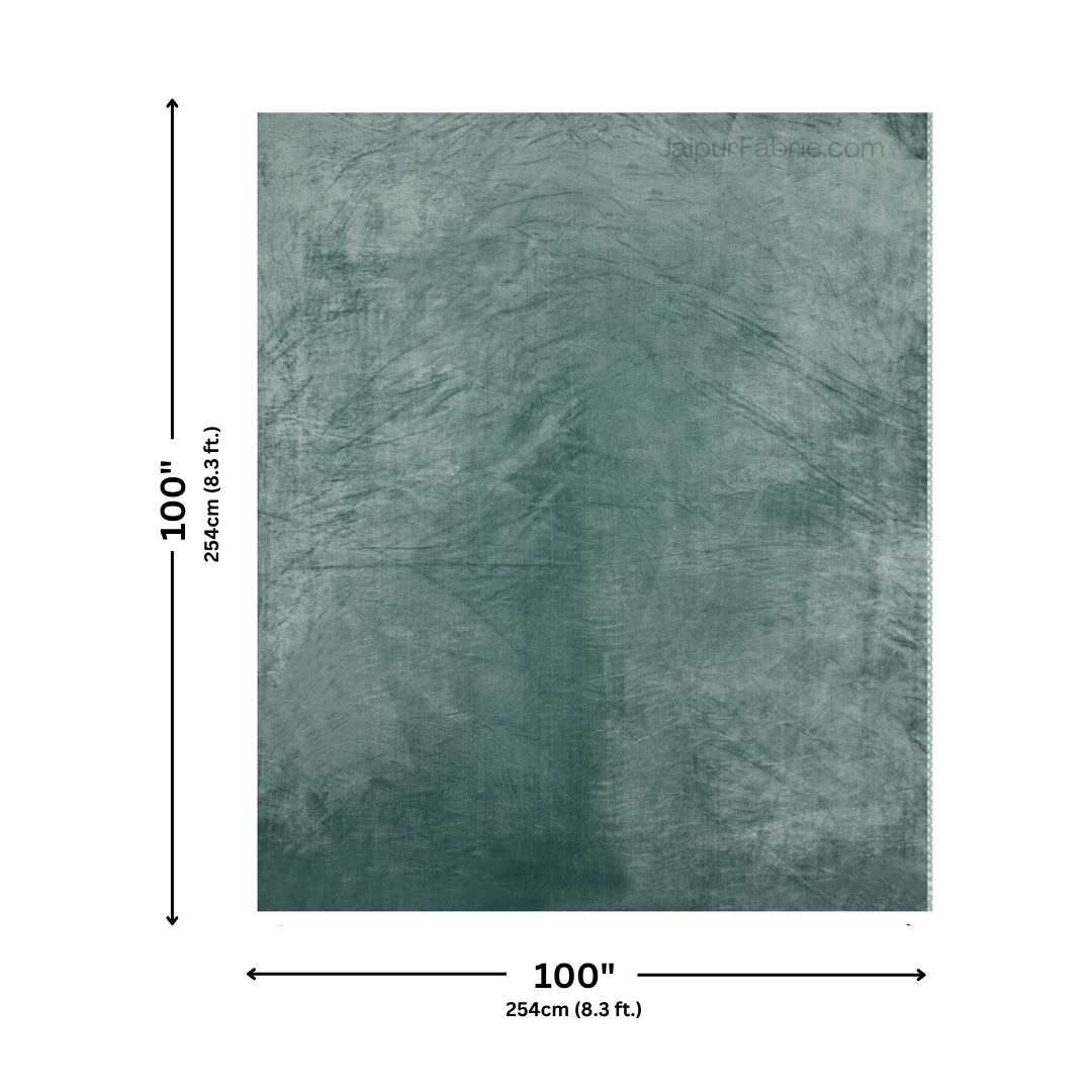 Serene Dark Green Soft Woolen Double Bedsheet with Matching Pillow Covers