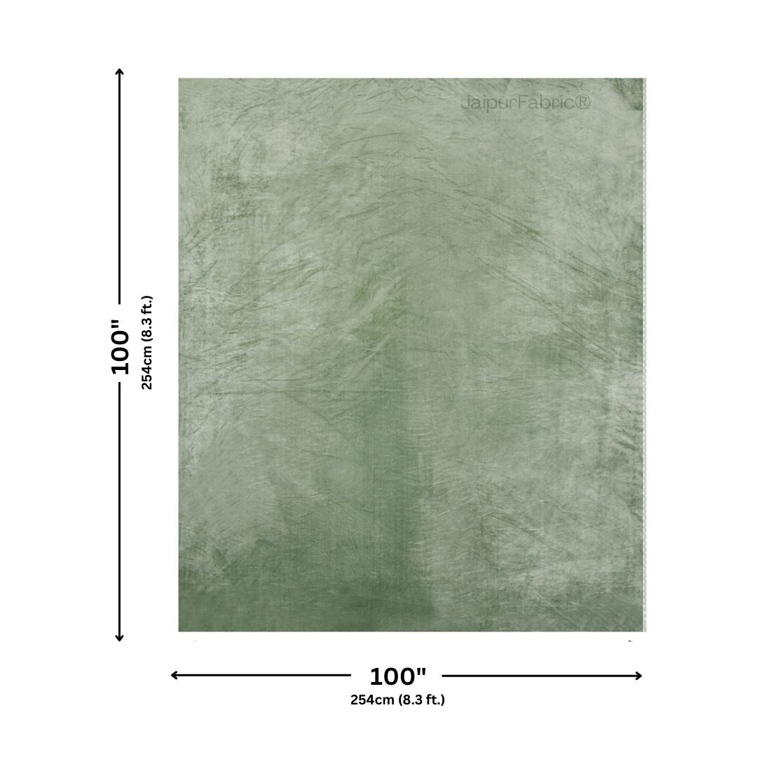 Serene Sage Green Soft Woolen Double Bedsheet with Matching Pillow Covers