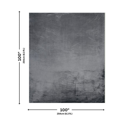 Modern Charcoal Gray Super Soft Velvet Double Bedsheet with Matching Pillow Covers