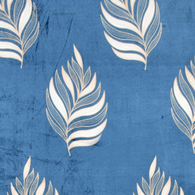 Elegant Feather Pattern Super Soft Velvet Double Bedsheet