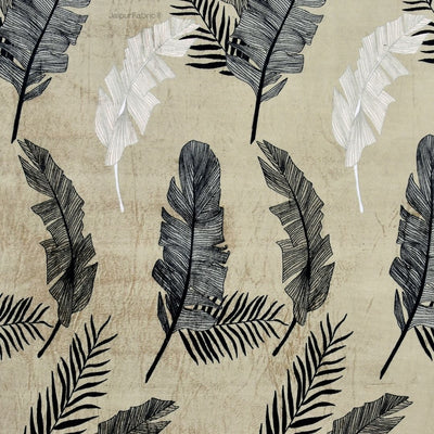 Serene Banana Leaf Print Super Soft Velvet Comfort Double Bedsheet