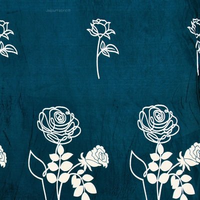 Romantic Rose Charm Super Soft Velvet Double Bedsheet