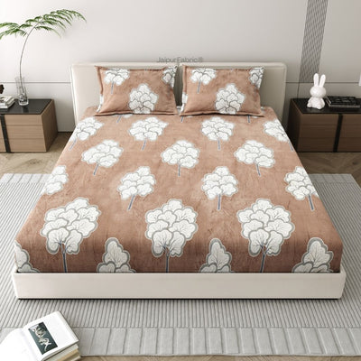 Bliss Earthy Tones Super Soft Velvet Double Bedsheet