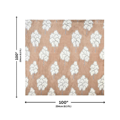 Bliss Earthy Tones Super Soft Velvet Double Bedsheet