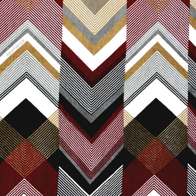 Zigzag Elegance Cozy Super Soft Velvet Double Bedsheet