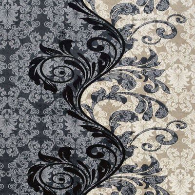Royal Grace Intricate Floral Motifs Super Soft Velvet Double Bedsheet