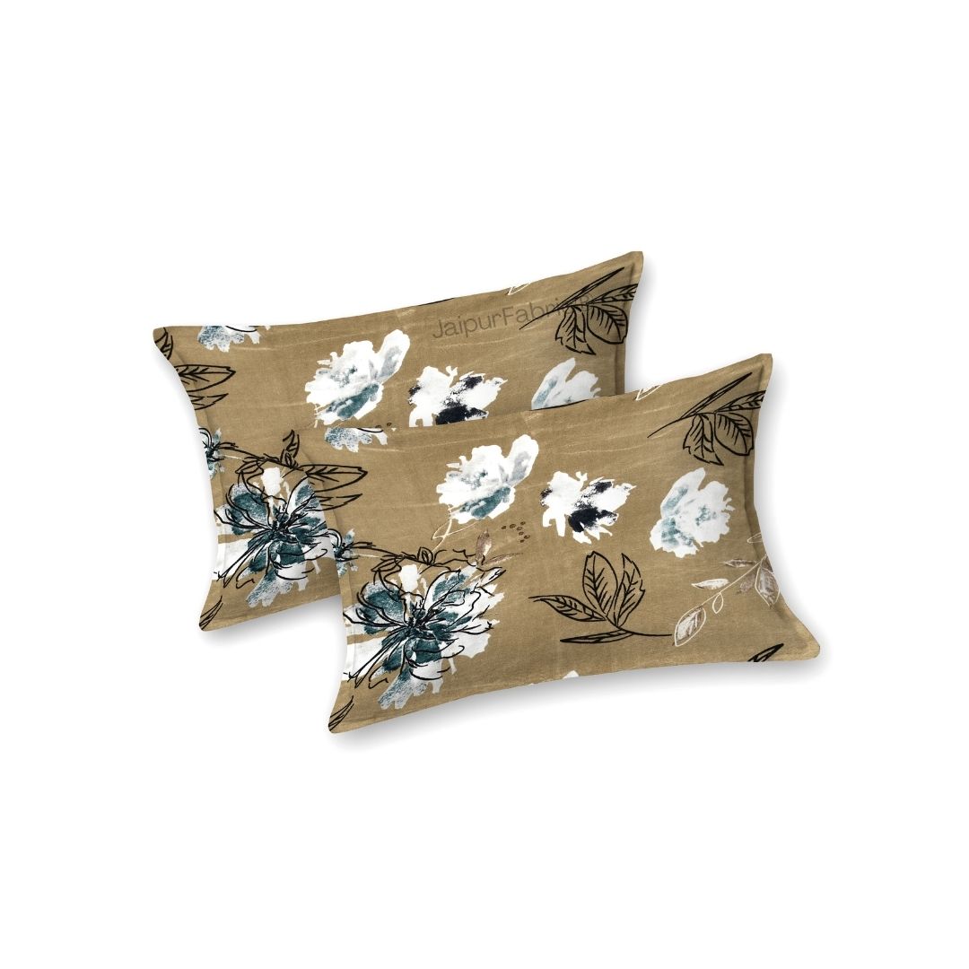 Rustic Flora Premium Super Soft Velvet Comfort Double Bedsheet