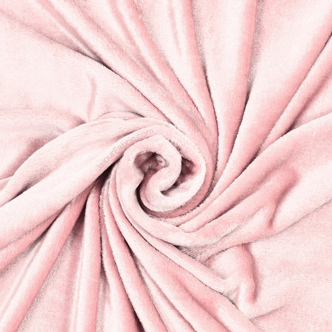 Soft Rose Super Soft Velvet Double Bedsheet with Matching Pillow Covers
