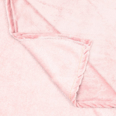 Soft Rose Super Soft Velvet Double Bedsheet with Matching Pillow Covers