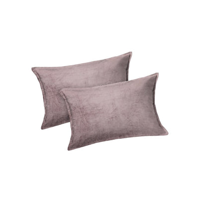 Rustic Rose Super Soft Velvet Double Bedsheet with Matching Pillow Covers