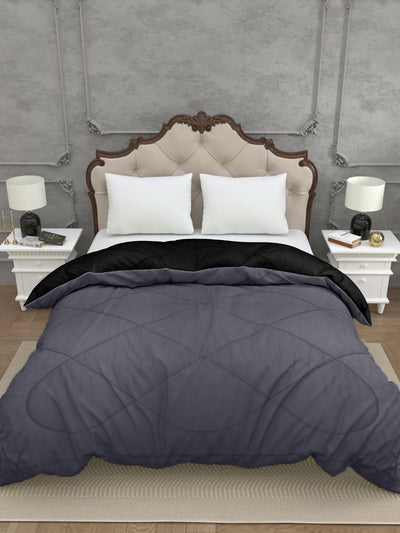 Grey-Black Double Bed Comforter
