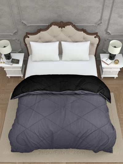 Grey-Black Double Bed Comforter