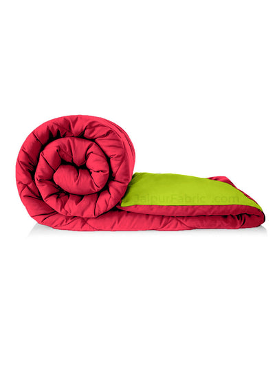 Lemon Green-Pink Double Bed Comforter