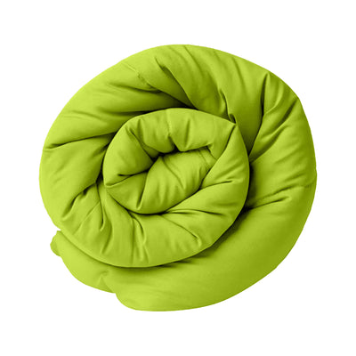 Dark Grey - Lemon Green Double Bed Comforter