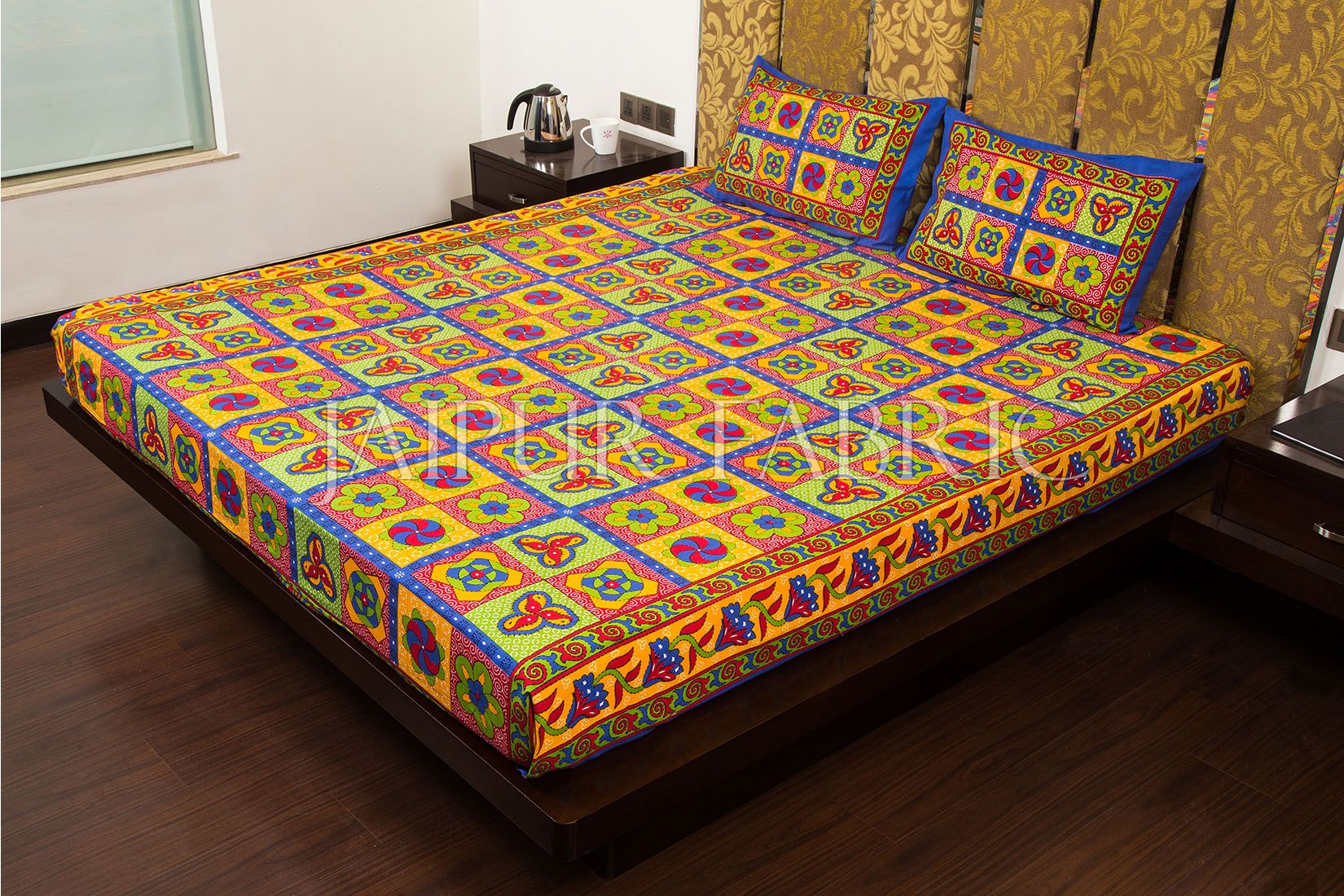 COMBO37 - Set of 3 Double Bedsheets with 6 Pillow Covers