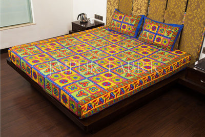 COMBO37 - Set of 3 Double Bedsheets with 6 Pillow Covers