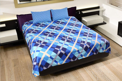 COMBO18 - Set Of Double Bed Sheet and 3 Cushion Covers
