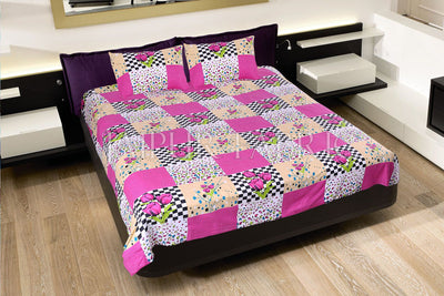 COMBO35 - Set of 3 Double Bedsheets with 6 Pillow Covers
