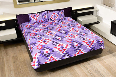 COMBO34 - Set of 3 Double Bedsheets with 6 Pillow Covers