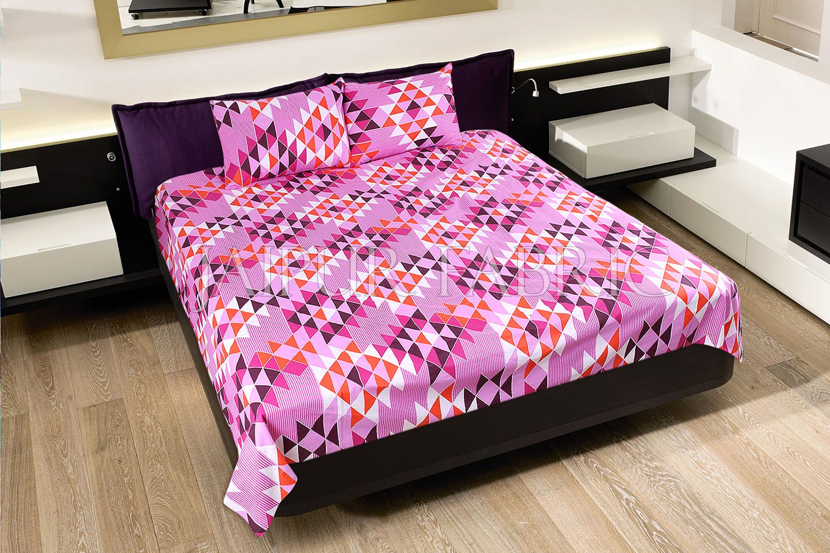 COMBO37 - Set of 3 Double Bedsheets with 6 Pillow Covers