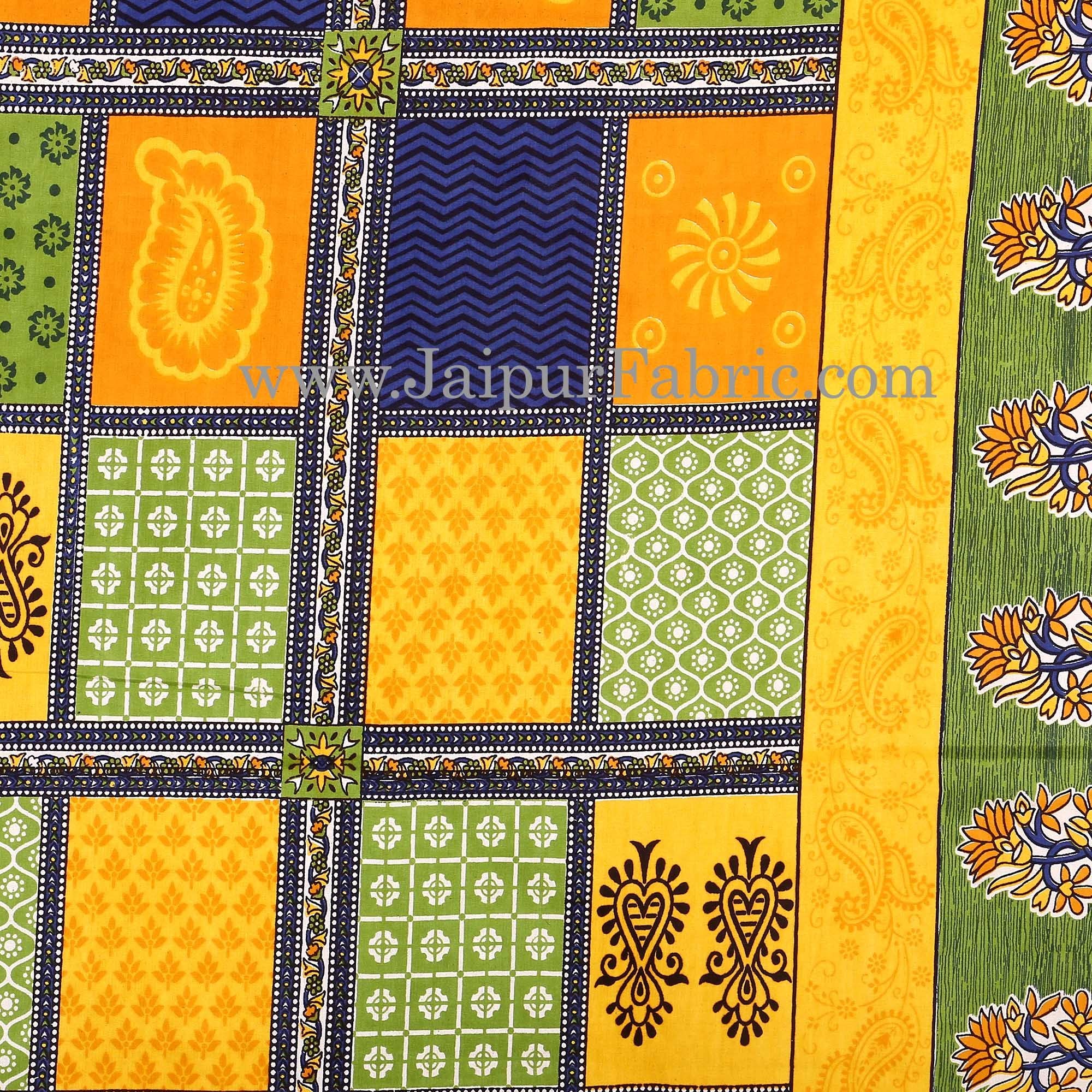 Multicolor Checkered Super Fine Cotton Double Bedsheet Combo of 4