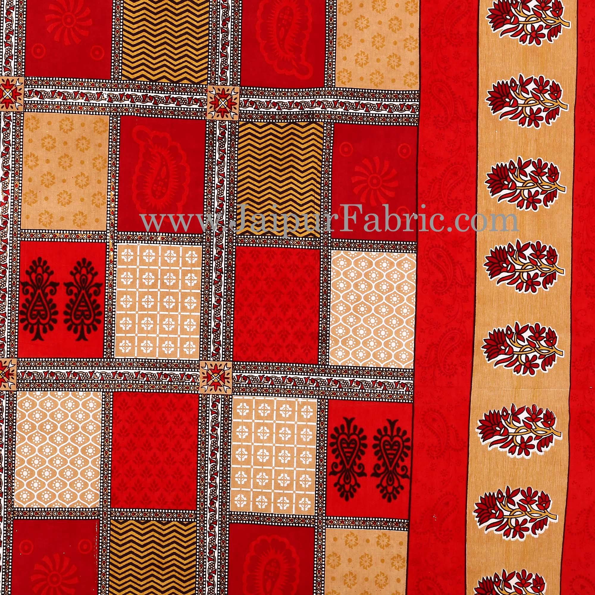 Multicolor Checkered Super Fine Cotton Double Bedsheet Combo of 4