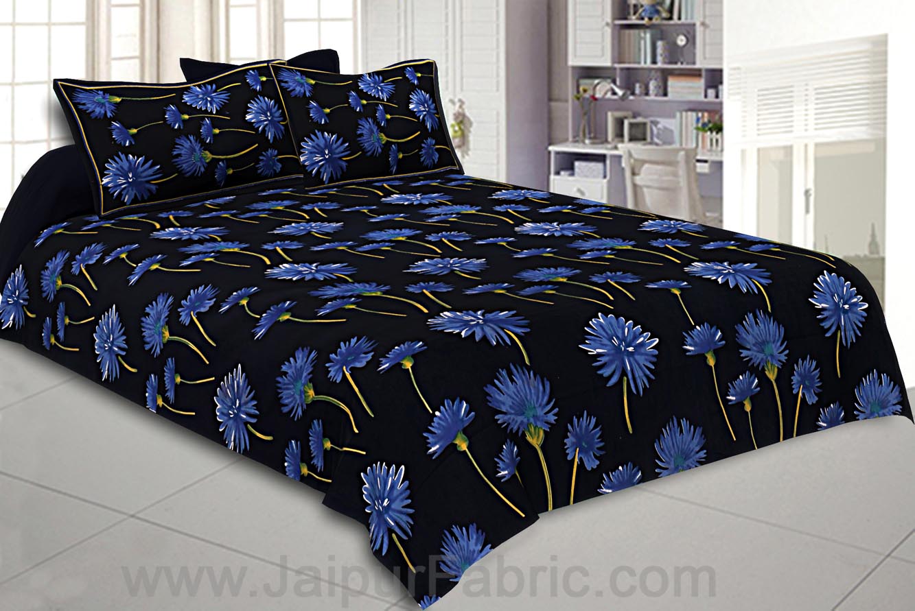Sun Flower Double Bedsheet Combo of 4