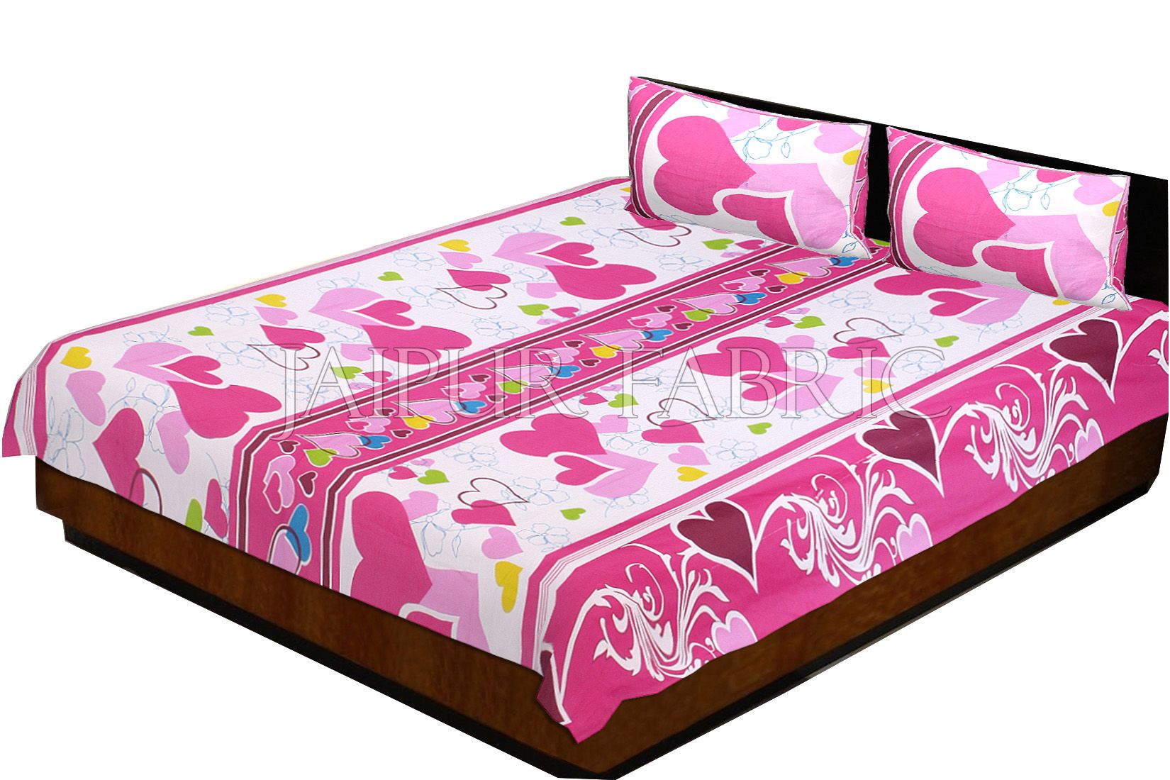 COMBO27 - Set of 3 Double Bedsheets with 6 Pillow Covers